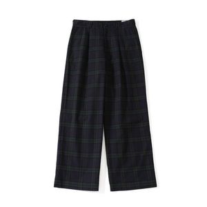 21FW Heights Blackwatch Wide Loose Pants Green Black