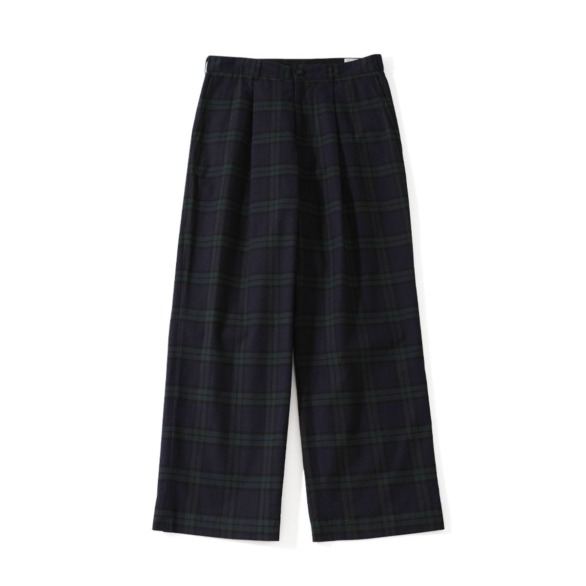 홀리선(HORLISUN) 21FW Heights Blackwatch Wide Loose Pants Green Black