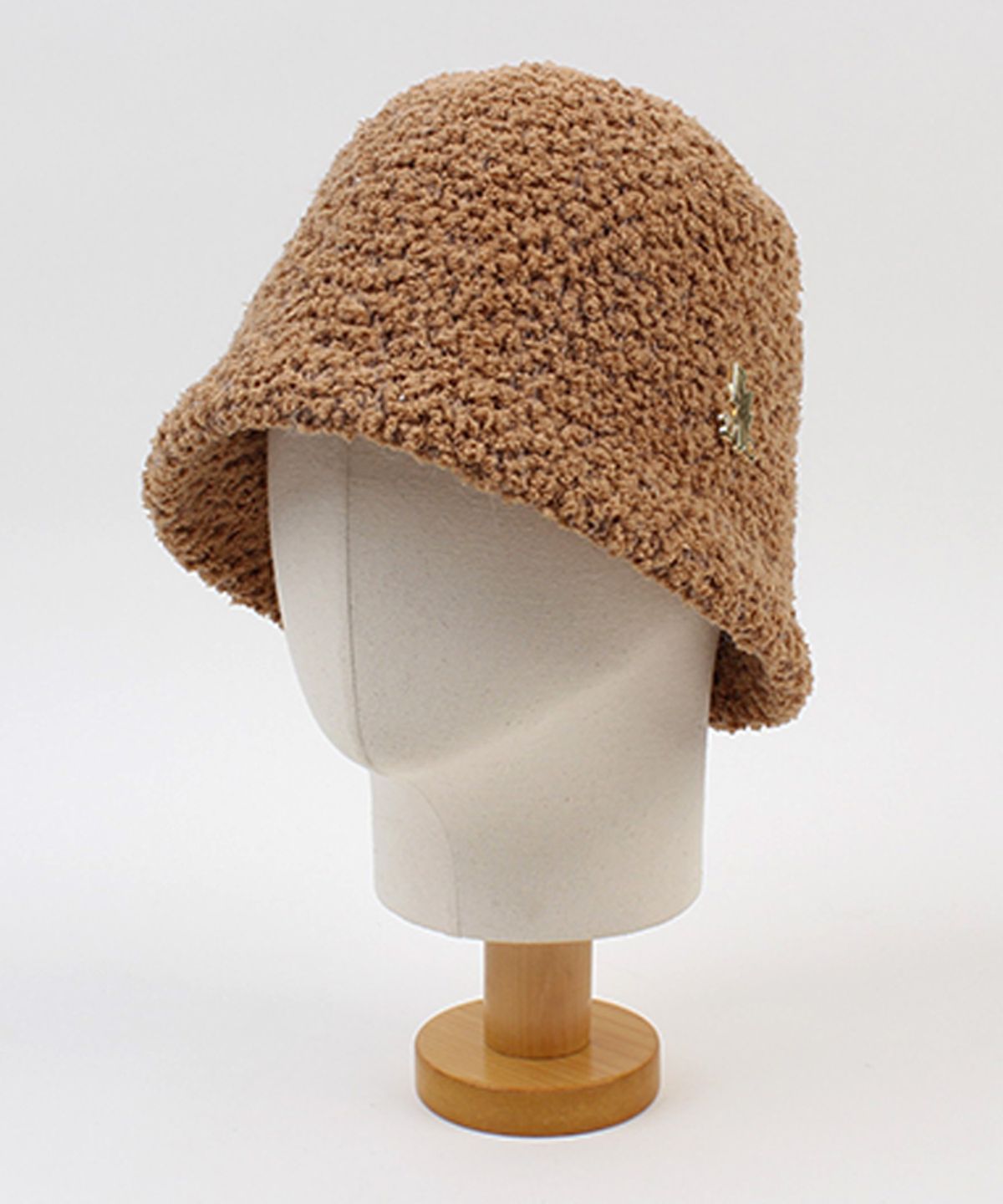 유니버셜 케미스트리(UNIVERSAL CHEMISTRY) Round Fleece Beige Bucket Hat 플리스버킷햇