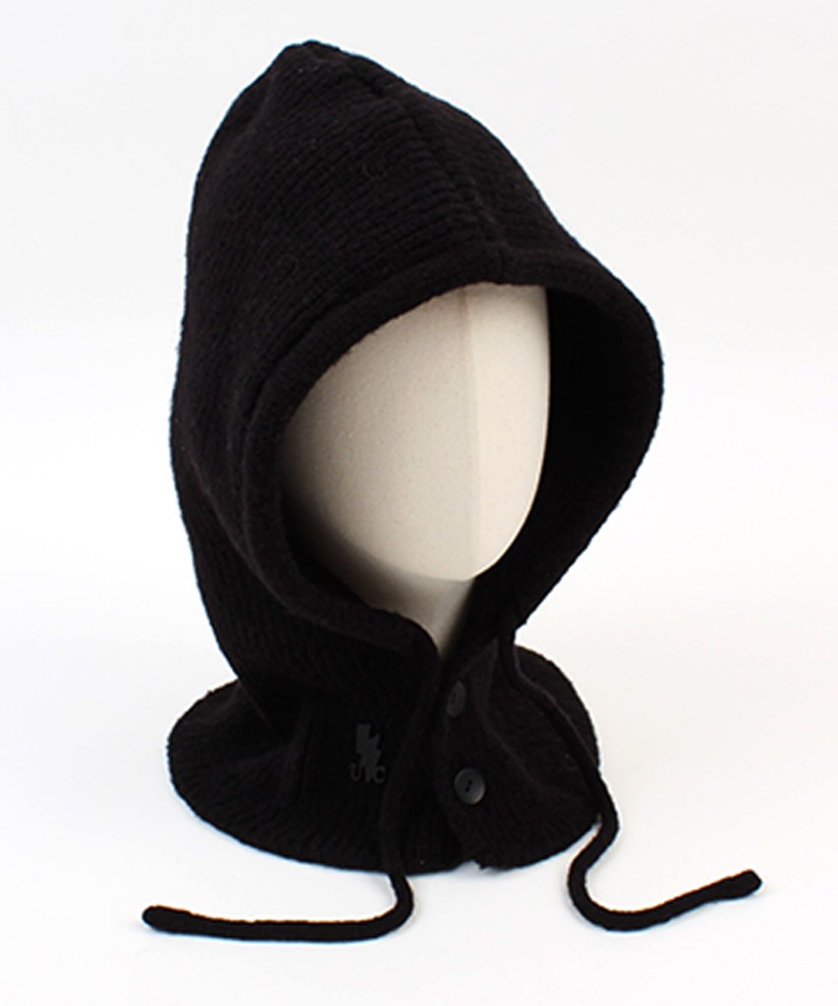 유니버셜 케미스트리(UNIVERSAL CHEMISTRY) Wool Knit Black Open Balaclava 바라클라바