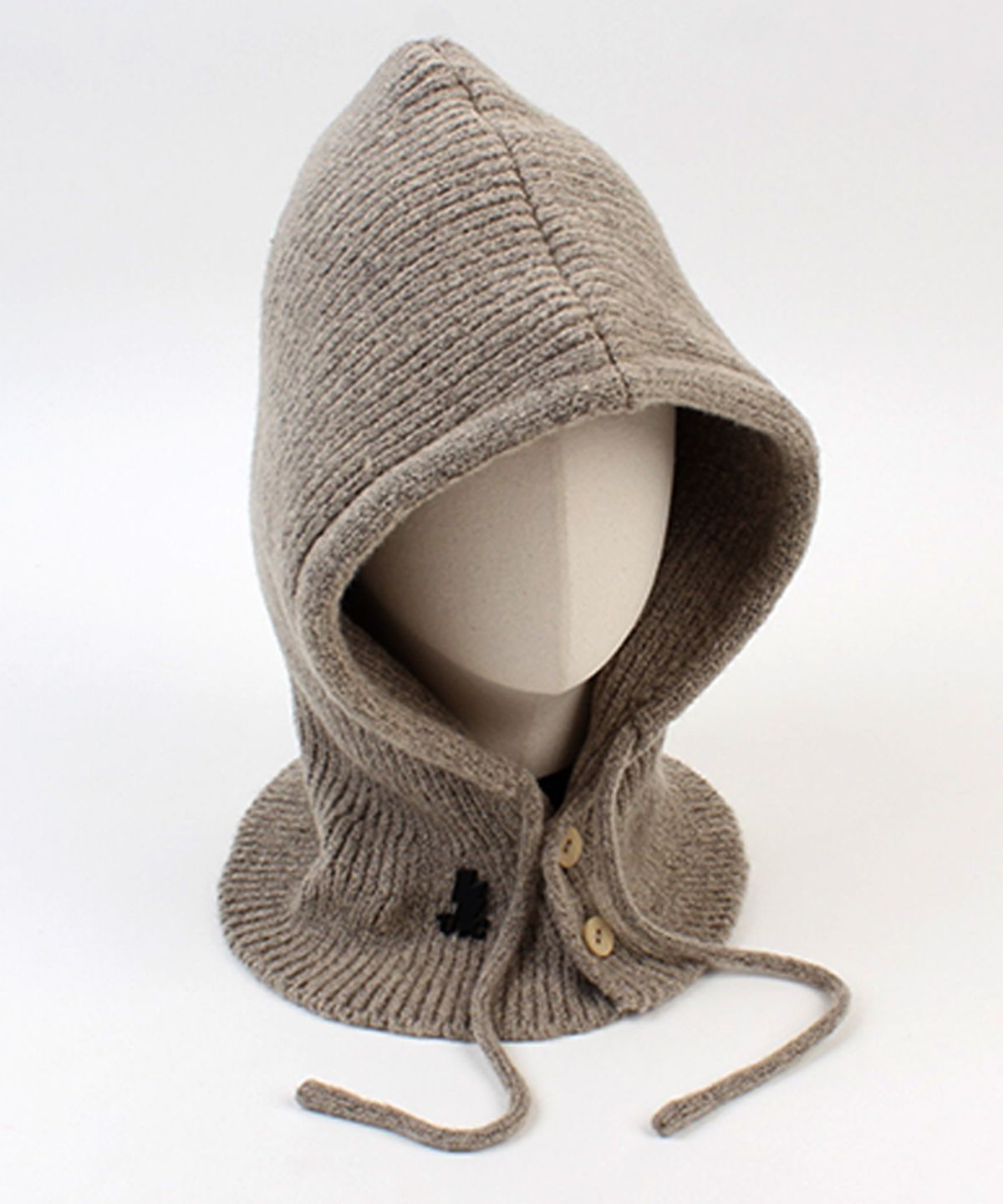 유니버셜 케미스트리(UNIVERSAL CHEMISTRY) Wool Knit Beige Open Balaclava 바라클라바