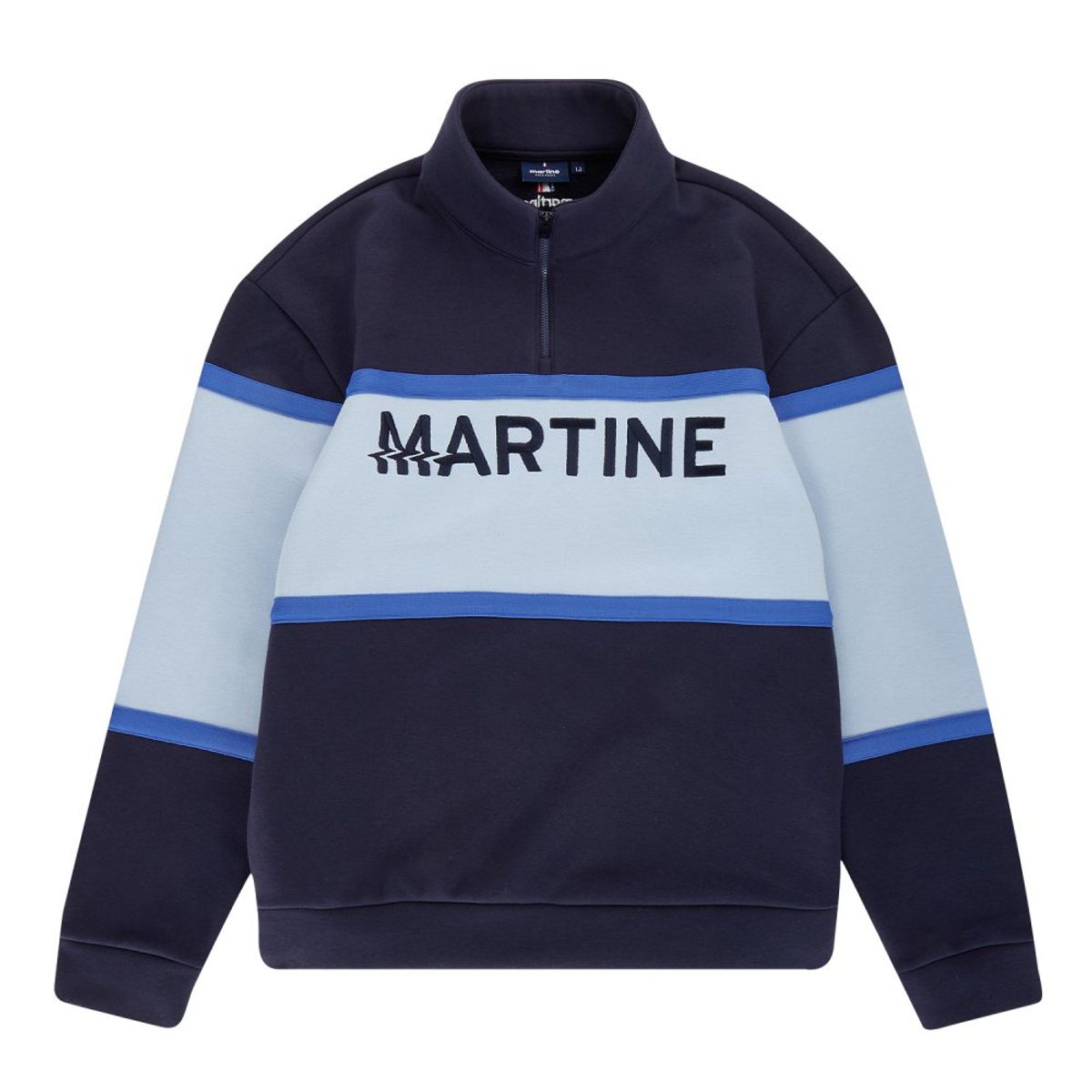 마틴골프(MARTINE GOLF) Color Block Half Zip-up Shirts_Navy (Men)