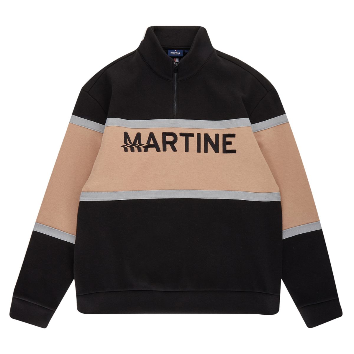 마틴골프(MARTINE GOLF) Color Block Half Zip-up Shirts_Black (Men)