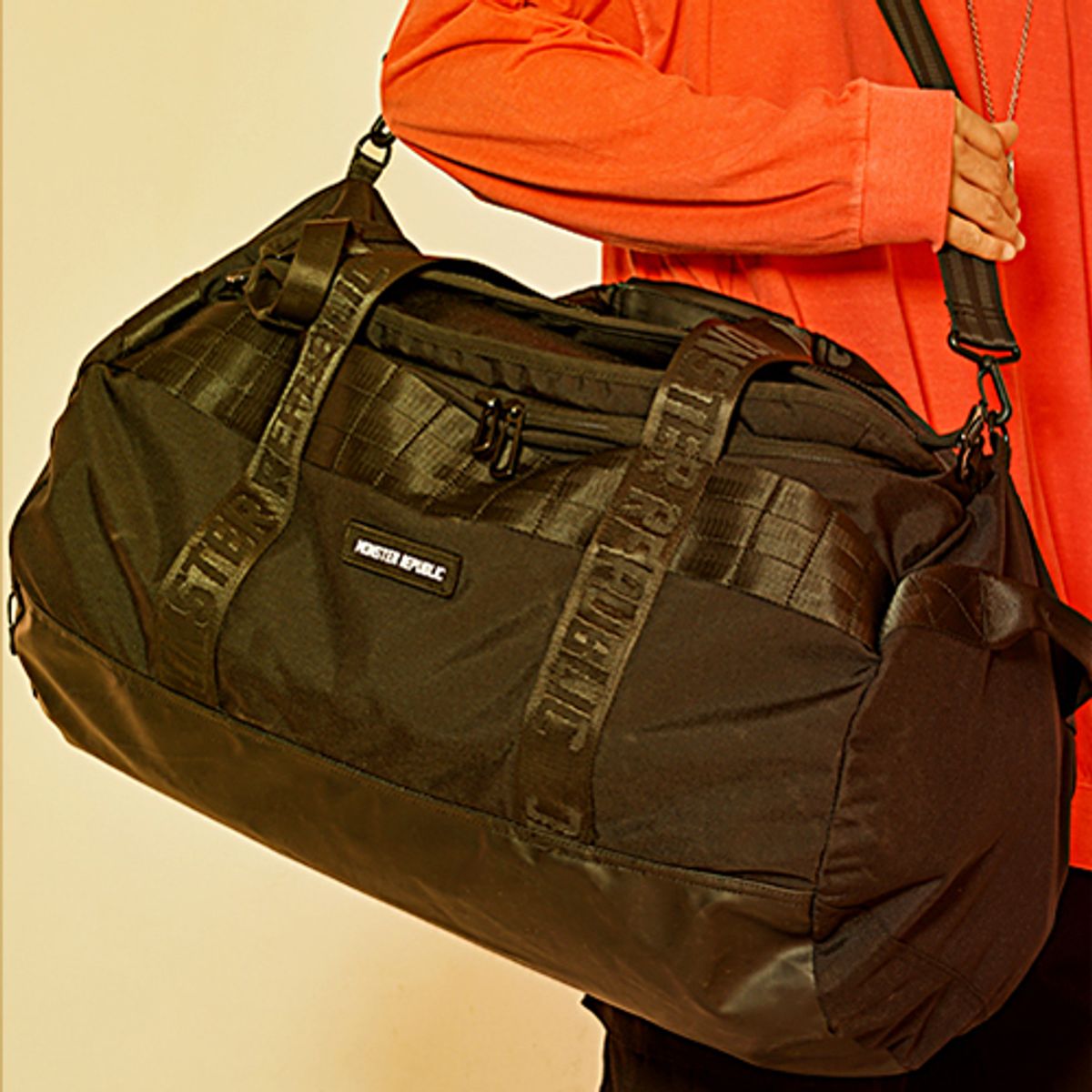 몬스터리퍼블릭(MONSTER REPUBLIC) MASTERPIECE DUFFEL BAG / BLACK