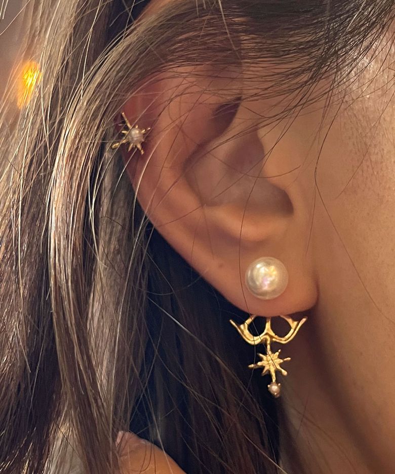 DAZZLING STAR CUPIDɔ̃ 2WAY EARRING