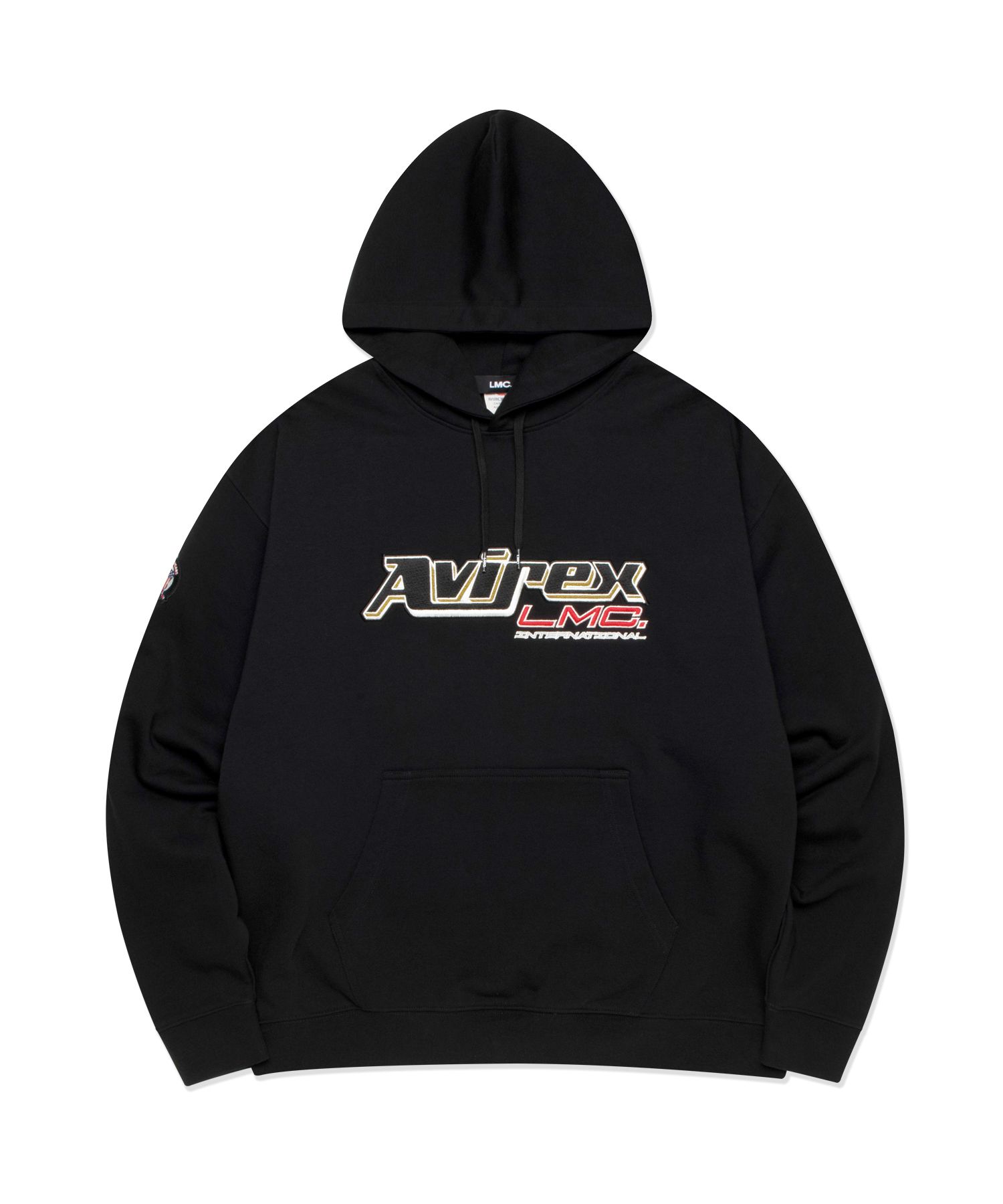 さらに100円引き◆LMC◆LMC X AVIREX EMB HOODI MUSINSA | LMC LMC x AVIREX EMB HOODIE black