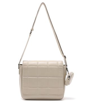 퀼팅메신져미디엄백(아이보리)