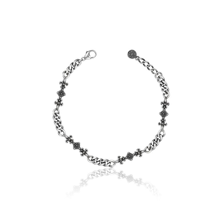 layered flower bracelet