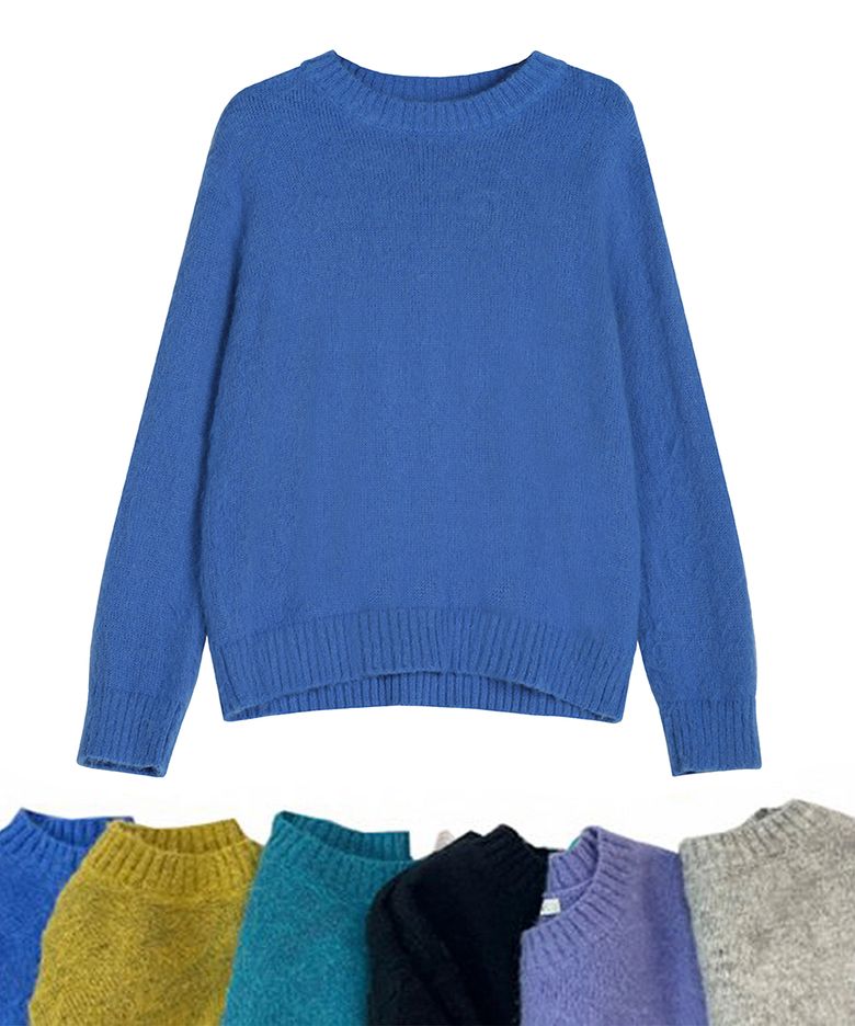Round Angora Knit - 6 COL