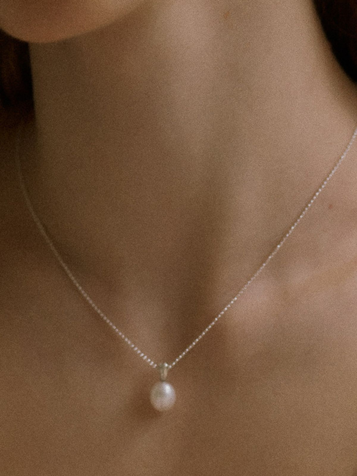 플릿(FLIT) LEAF DROP PEARL NECKLACE