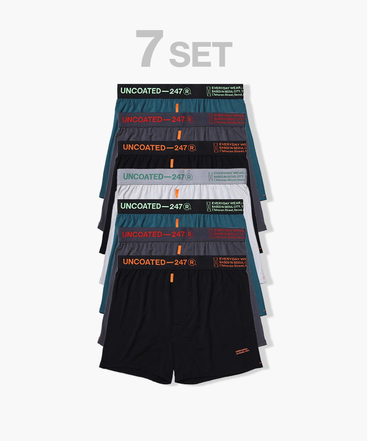언코티드247(UNCOATED 247) [7PACK] 맨즈 모달 슬림핏 트렁크 V2 팬티... 언코티드247(UNCOATED 247)  [7PACK] 맨즈 모달 슬림핏 트렁크 V2... 
