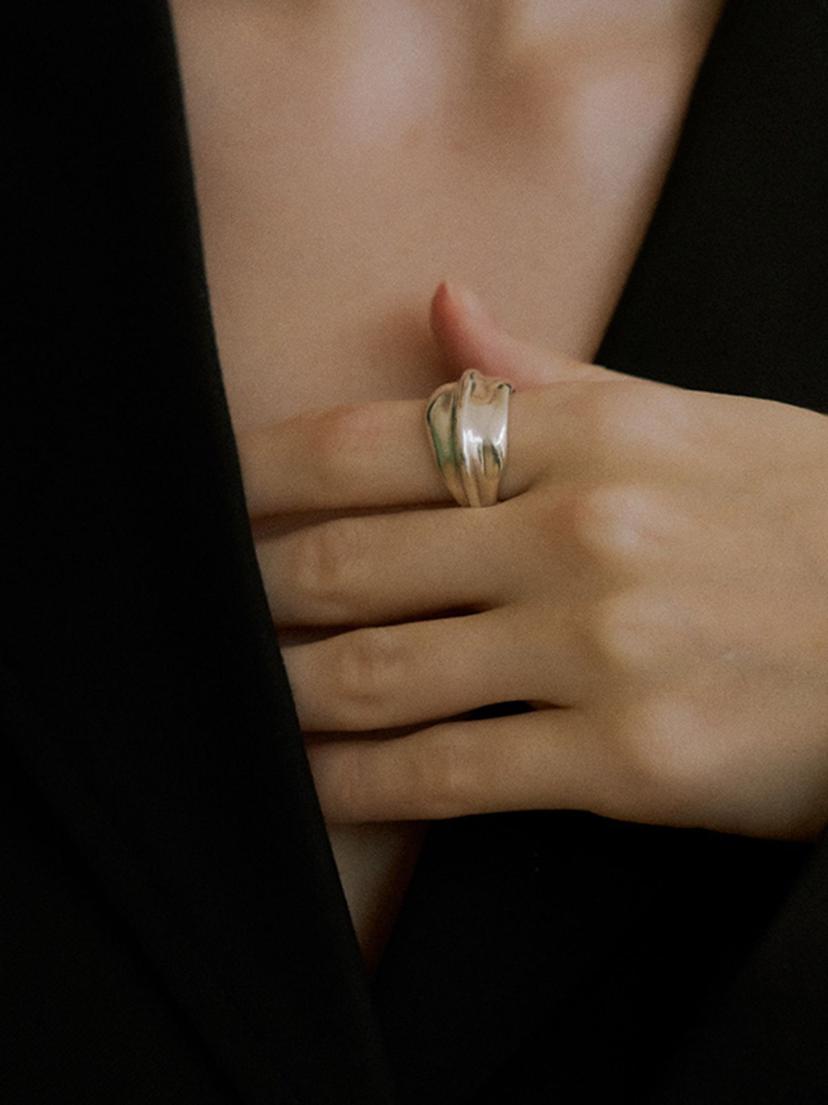 플릿(FLIT) LEAF BOLD RING