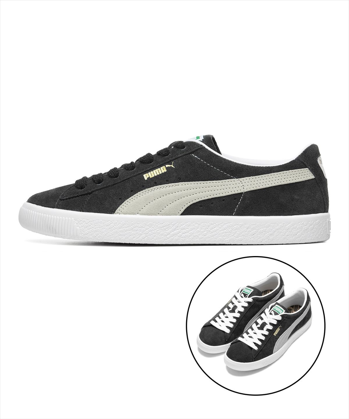 푸마(PUMA) 스웨이드 빈티지 - 블랙:화이트 / 374921-05