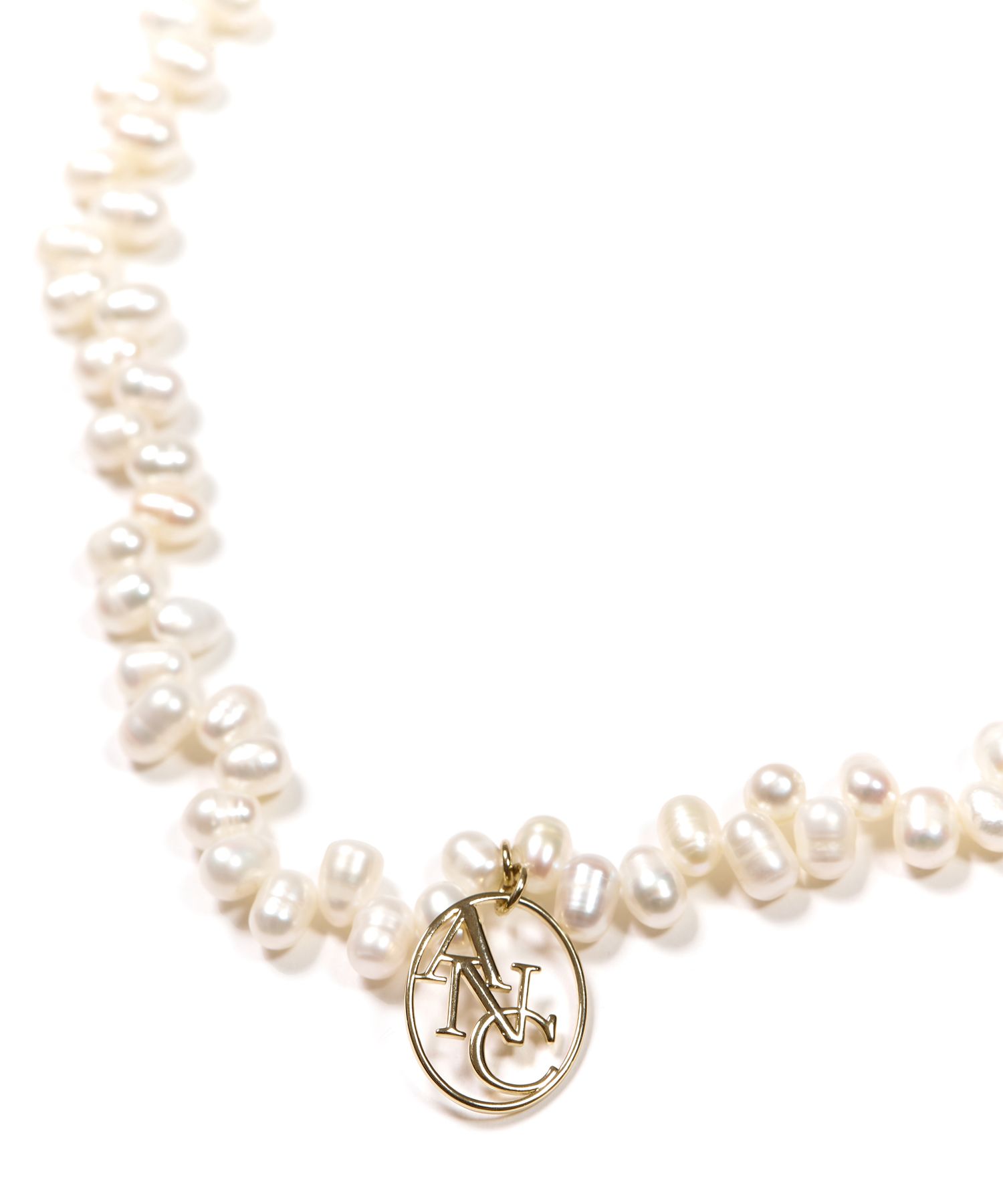 ●ANOETIC● ANC LOGO PEARL NECKLACE m1037_963618 MUSINSA | ANOETIC ANC LOGO PEARL NECKLACE