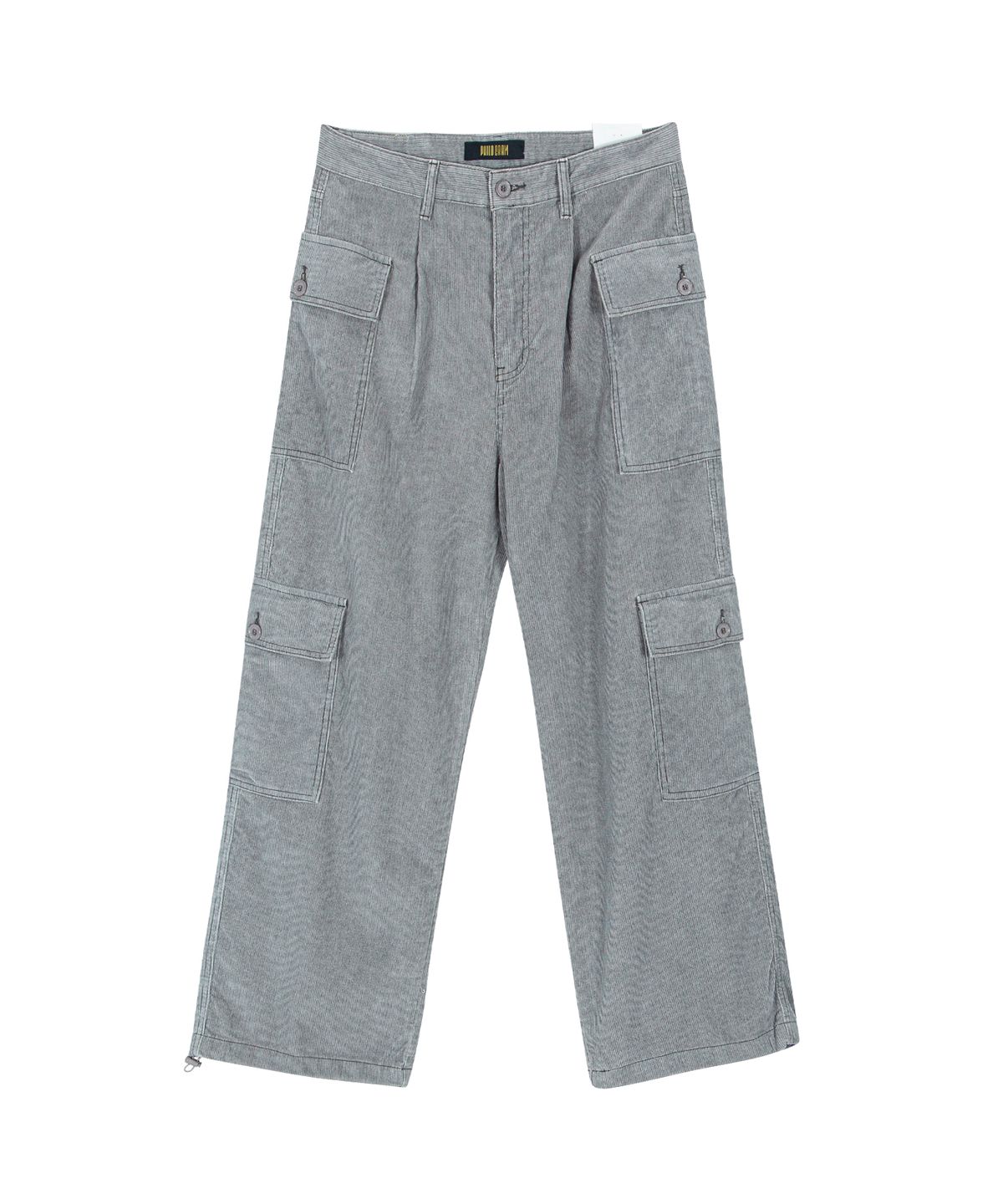 필로그램(PHILOGRAM) 피그먼트  코듀로이 스트링 카고 팬츠_Khaki