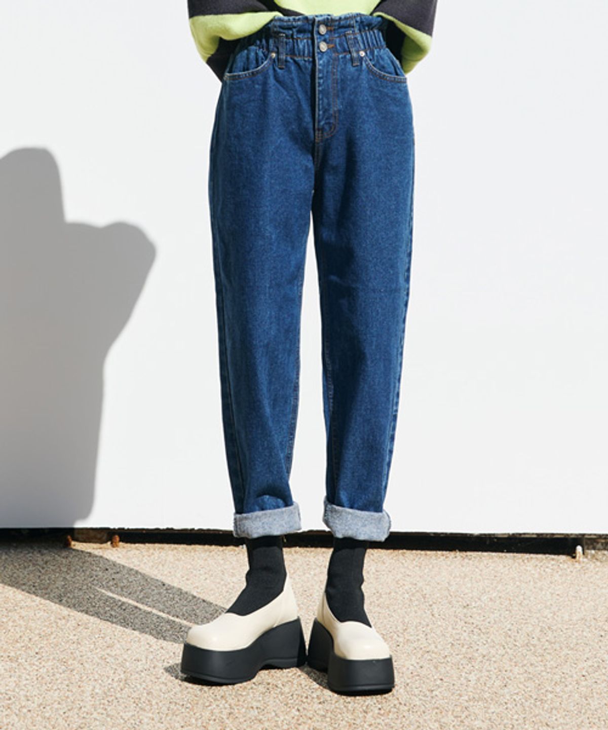 헤인트(HAINT) RINK BAGGY DENIM PANTS_Blue