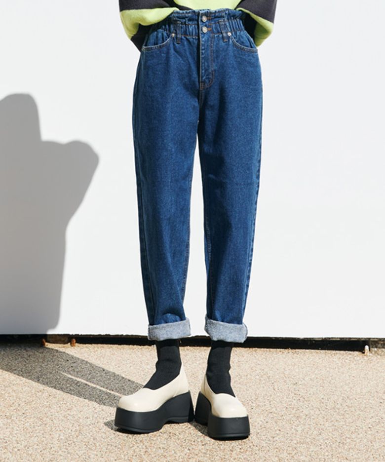 RINK BAGGY DENIM PANTS_Blue