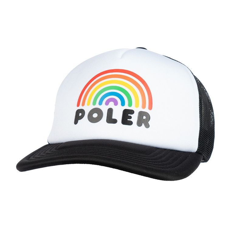 RAINBOW TRUCKER HAT BLACK