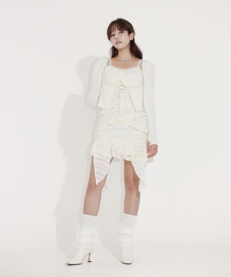 로코코 걸 가디건(크림)