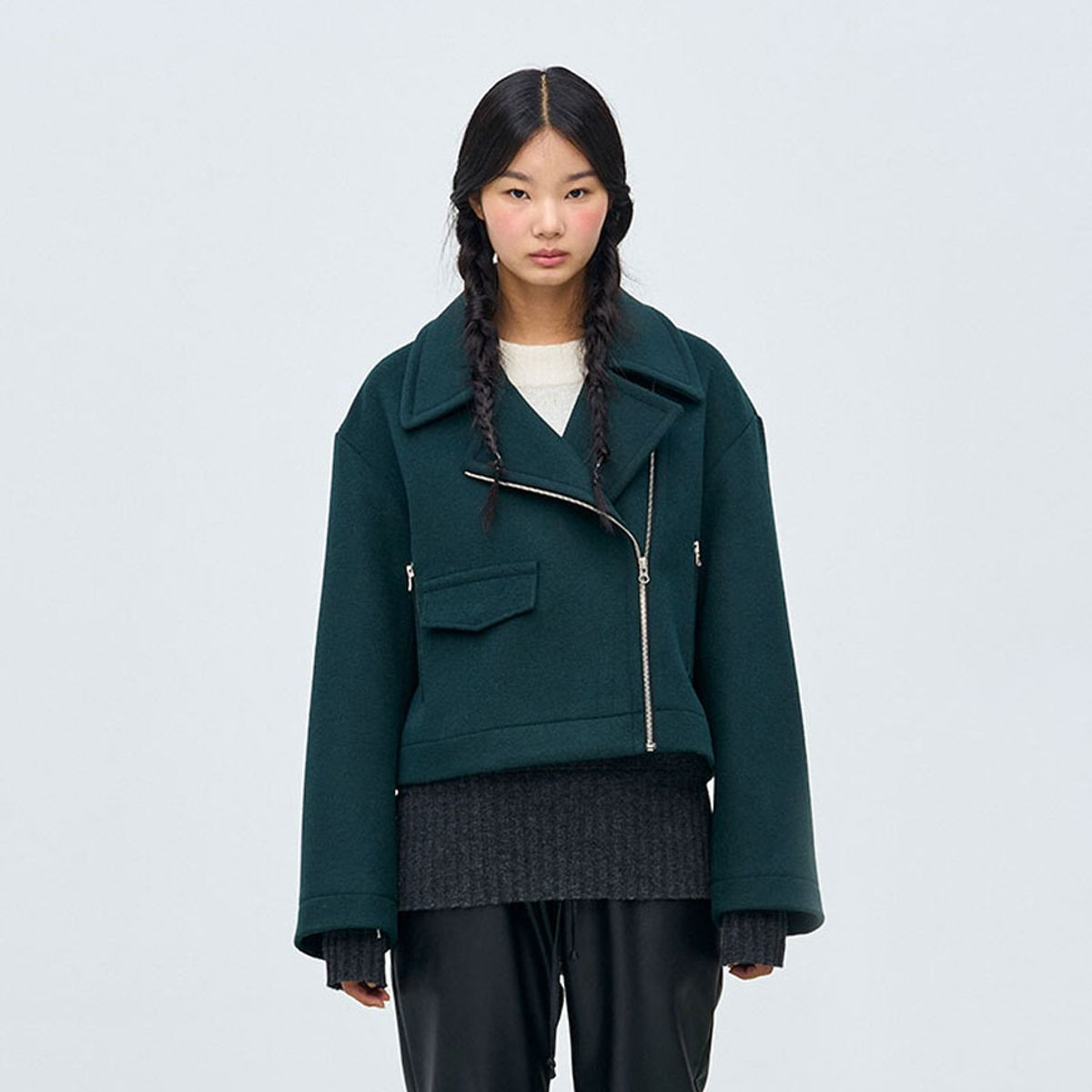 퍼블리카엑스(PUBLICKA X) GRUYERE RIDER JACKET FOREST GREEN