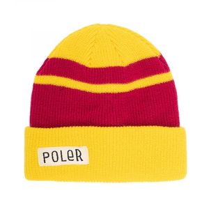 WORKERMAN STRIPE BEANIE YELLOW/PURPLE