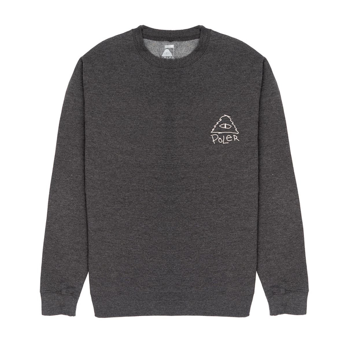폴러스터프(POLERSTUFF) SCRIBBLE CREW CHARCOAL HEATHER