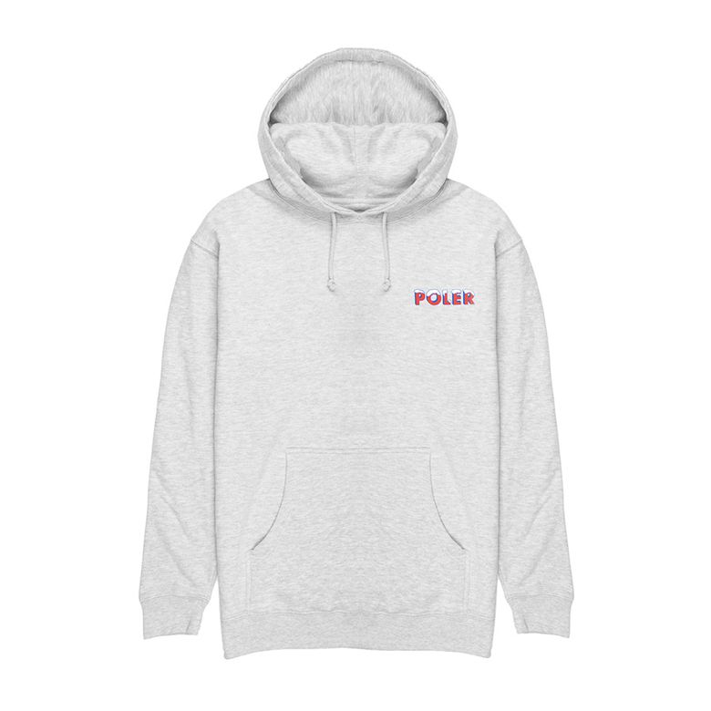 POLER POP HOODIE GREY HEATHER