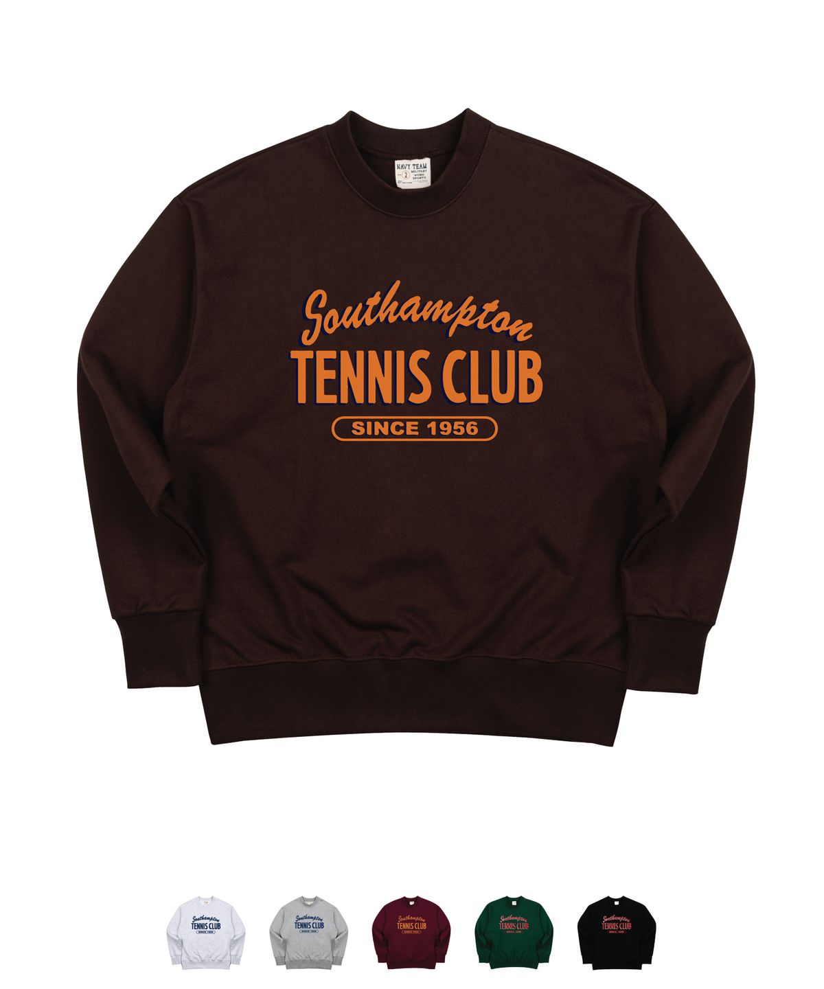 네이비팀(NAVYTEAM) V2.NTV-SOUTHAMPTON TENNIS CLUB 1956 SWEAT SHIRT