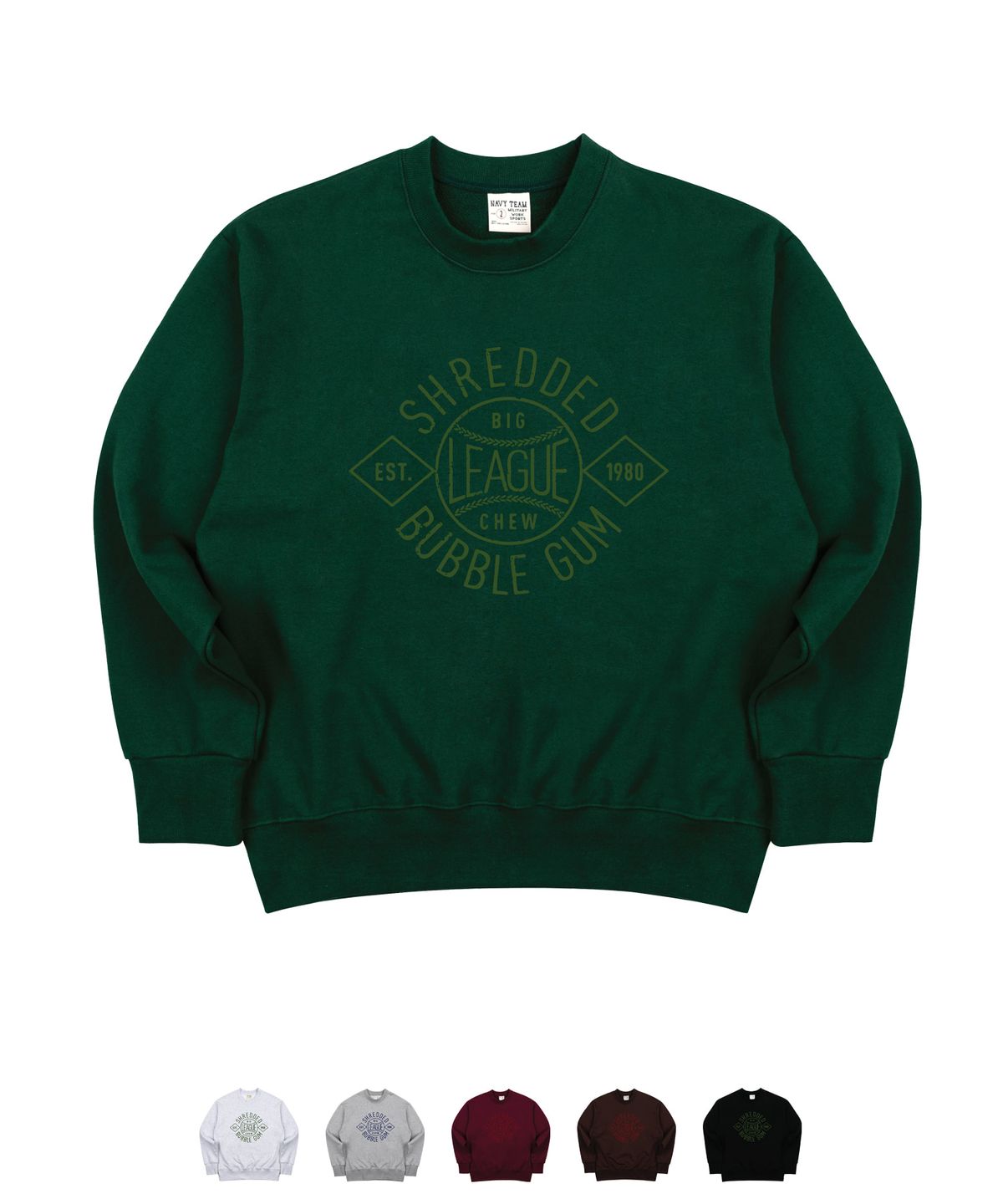 네이비팀(NAVYTEAM) V2.NTV-SHREDDED BUBBLE GUM SWEAT SHIRT