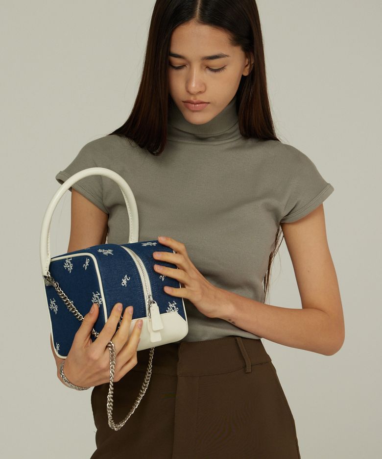 GIGI CUBE BAG-DENIM