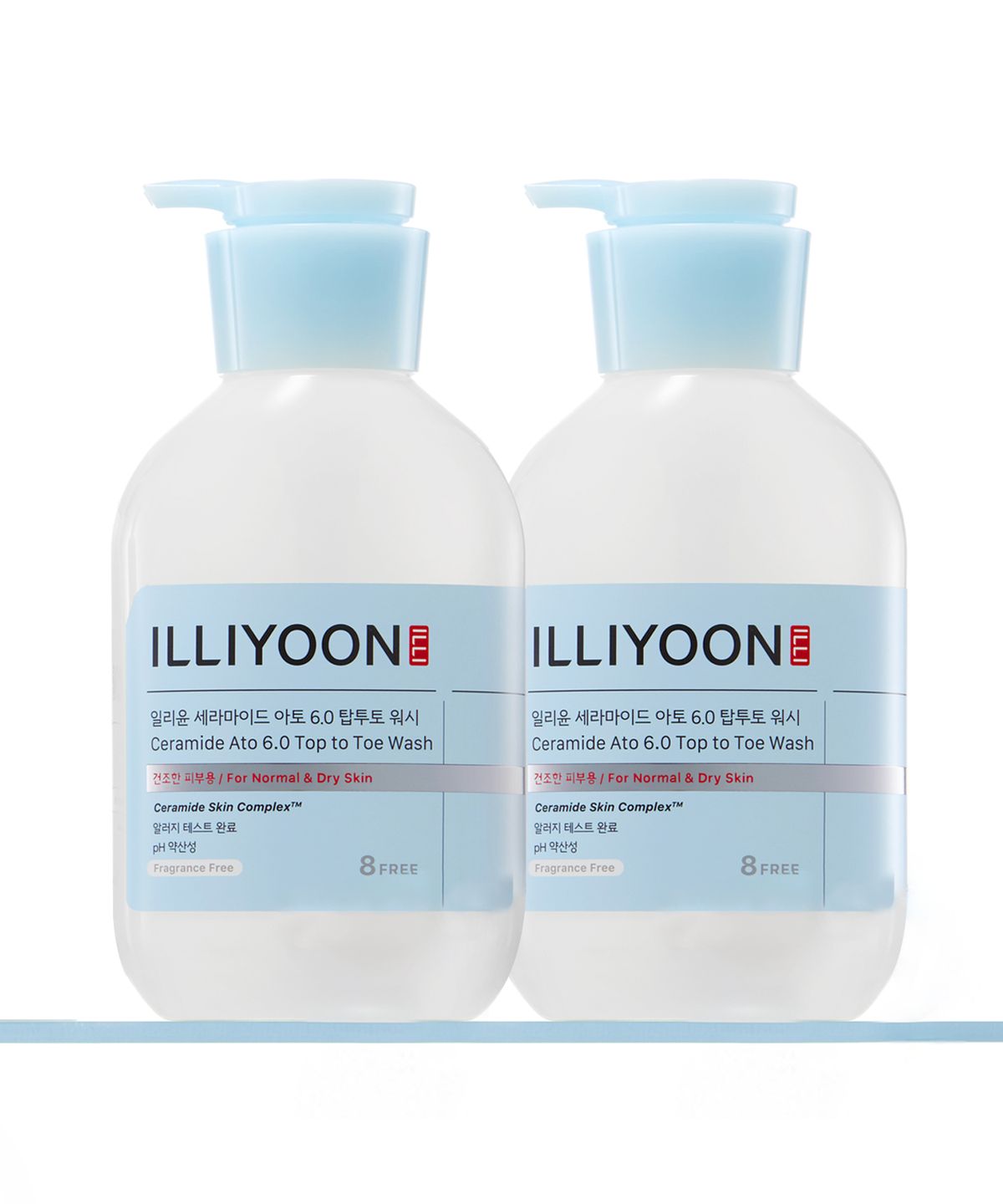 일리윤(ILLIYOON) 세라마이드 아토 6.0 탑투토워시 500ml 2입