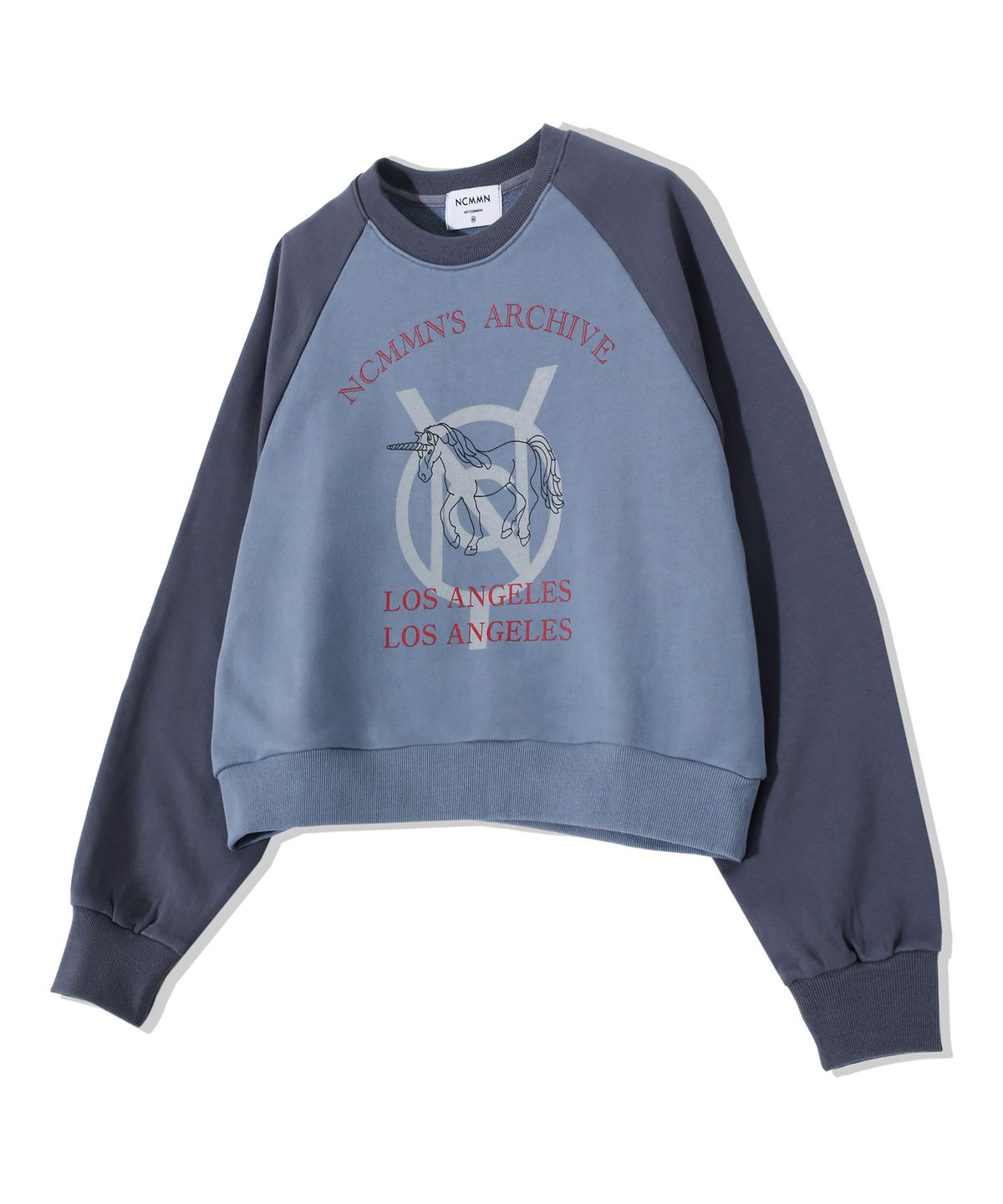 노이커먼(NOYCOMMON) UNICORN CROP SWEATSHIRT BL