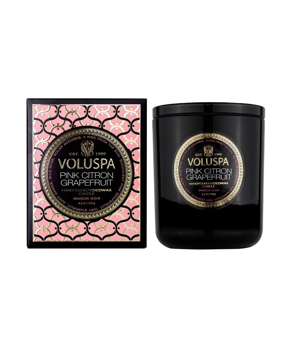 볼루스파(VOLUSPA) 핑크 시트론 그레이프푸릇 9.5oz 캔들