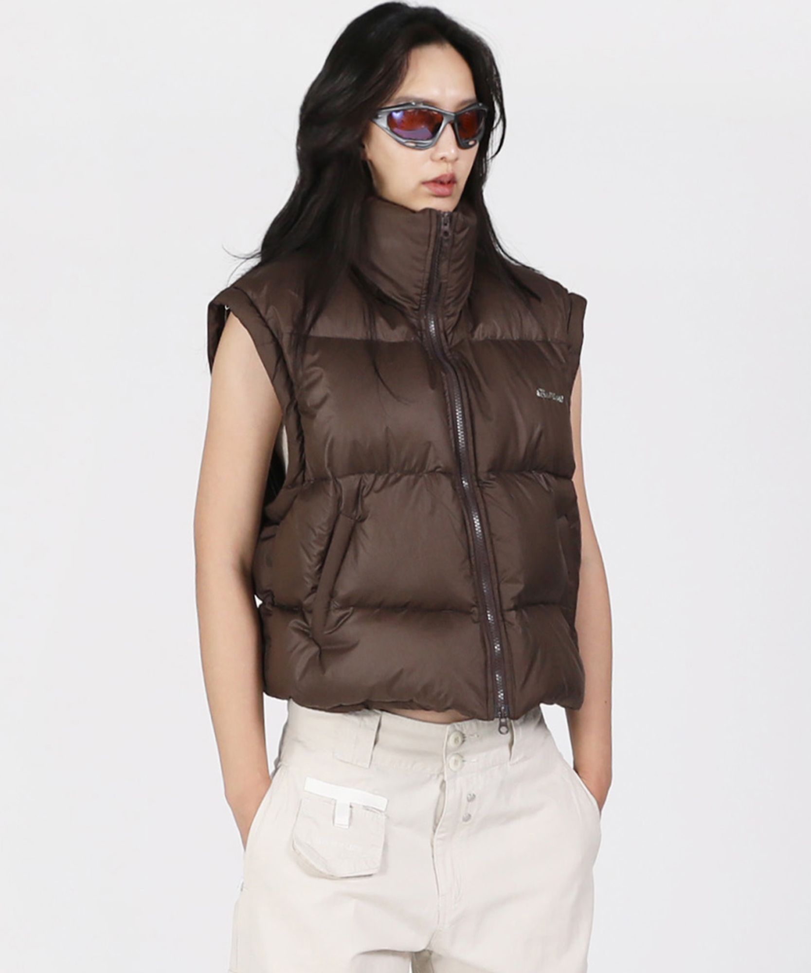 ☆韓国の人気☆【BADBLOOD】☆Detachable Sleeve Down Puffe.r☆ ☆韓国の人気☆【BADBLOOD】☆Detachable Sleeve Down Puffe.r☆