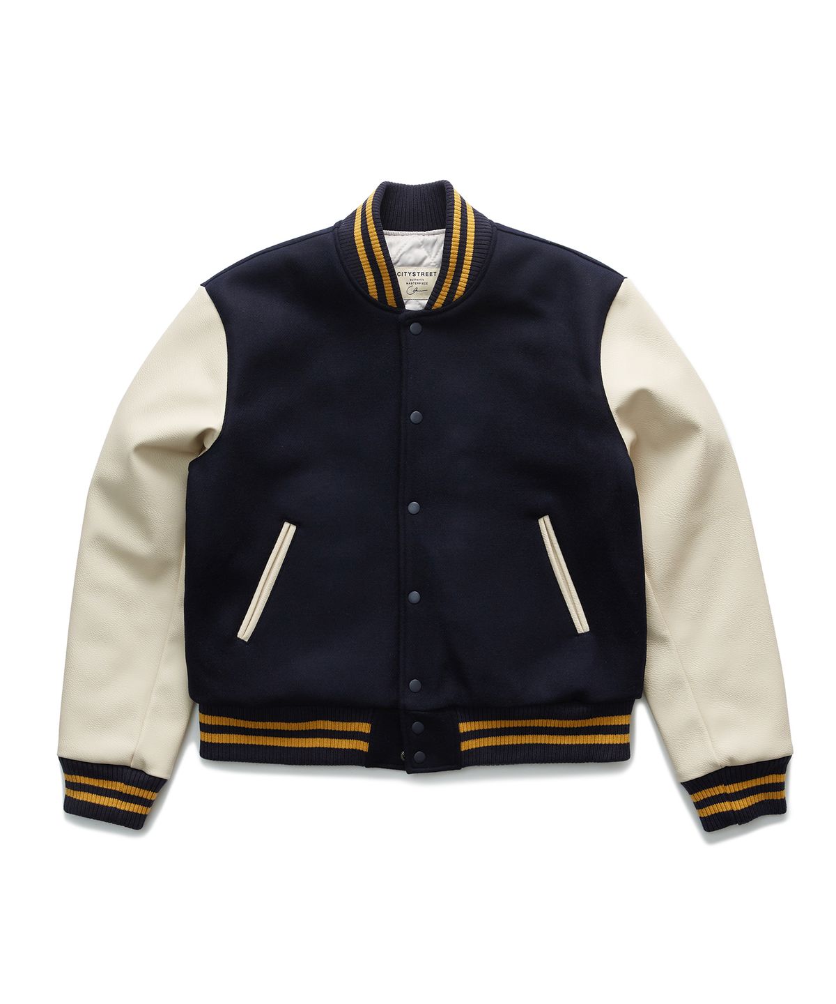 시티스트리트(CITY STREET) CLASSIC VARSITY JACKET - NAVY