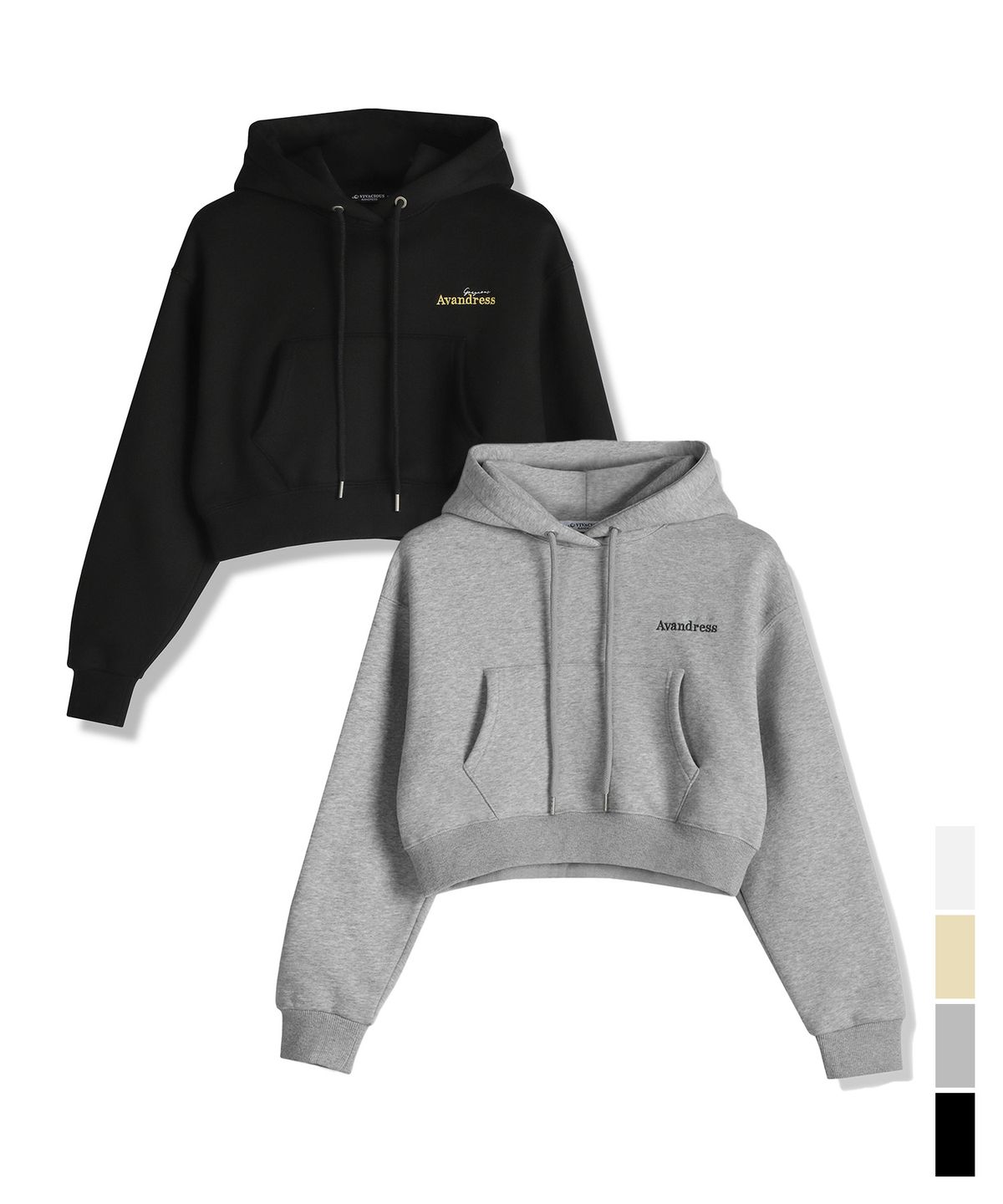 어반드레스(AVANDRESS) G.G CROP HOODIE - 4COL