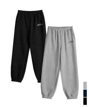 UNISEX APPLIQUE JOGGER PANTS - 3COL