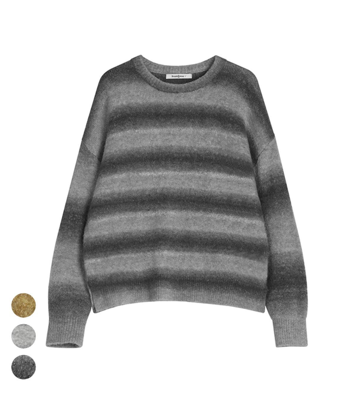 어반드레스(AVANDRESS) Wool Gradation Overfit Knit - 3COL