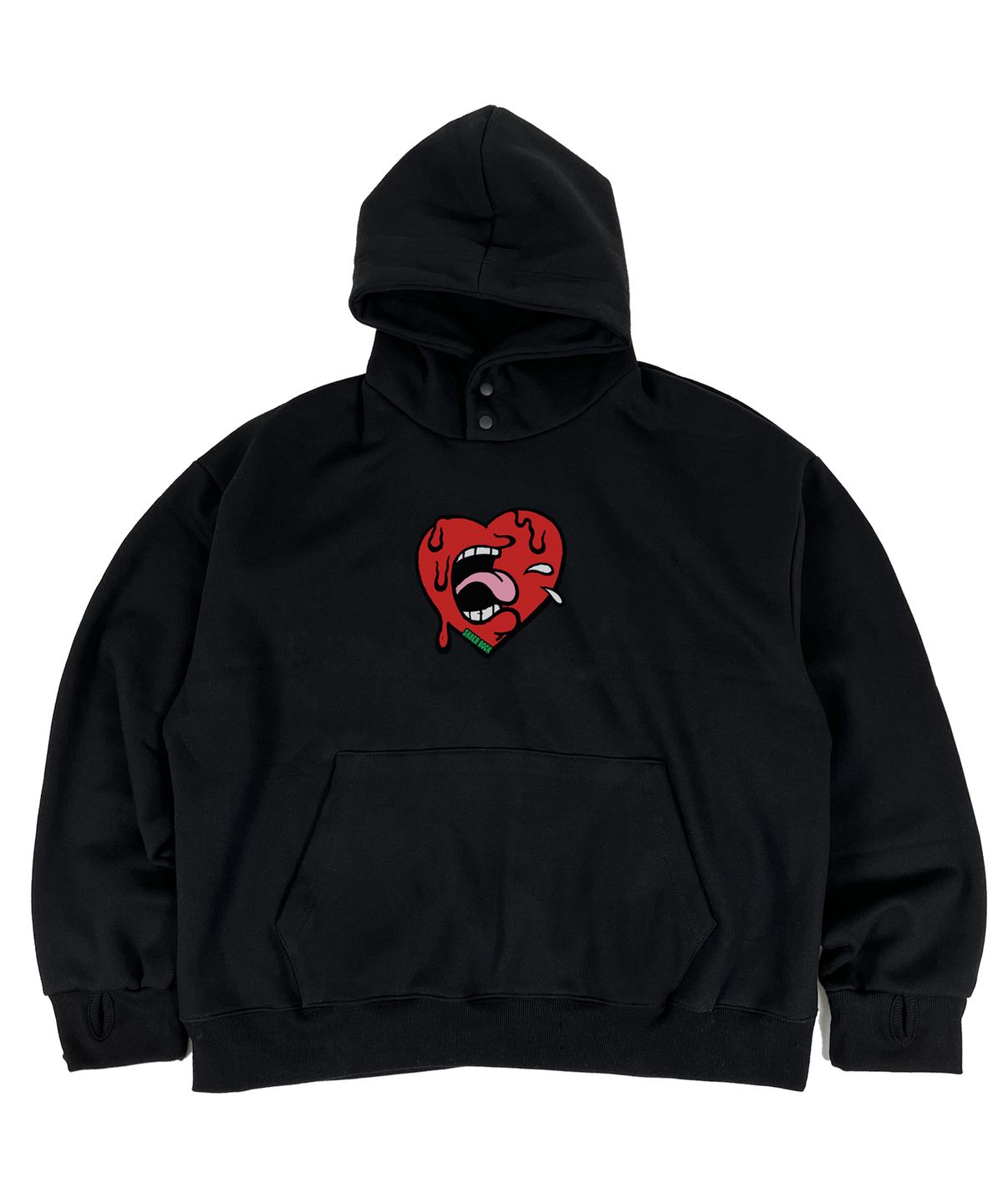 스케이터락(SK8ER ROCK) Warmer napping sweat hoodie black