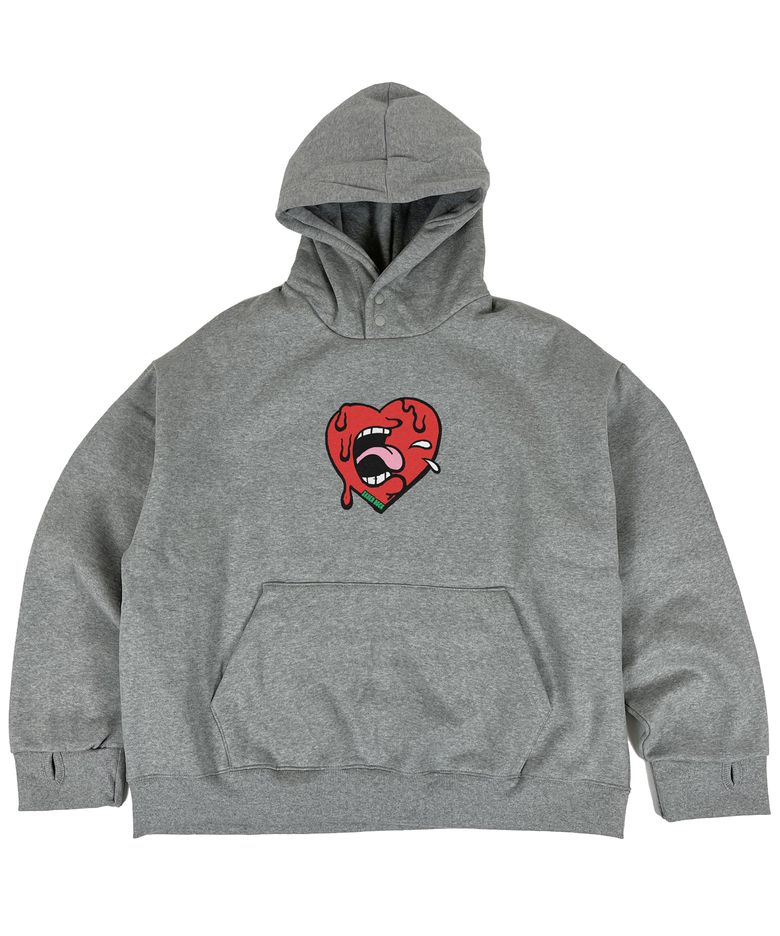 Warmer napping sweat hoodie melange gray