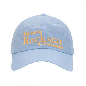 Rockstar cat Nylon cap (Sky Blue)