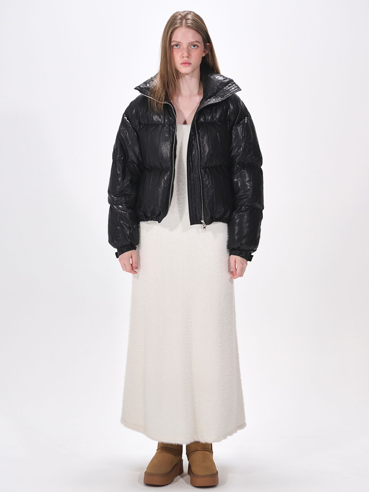 에트몽(ETMON) String Goose Down Jumper  Black