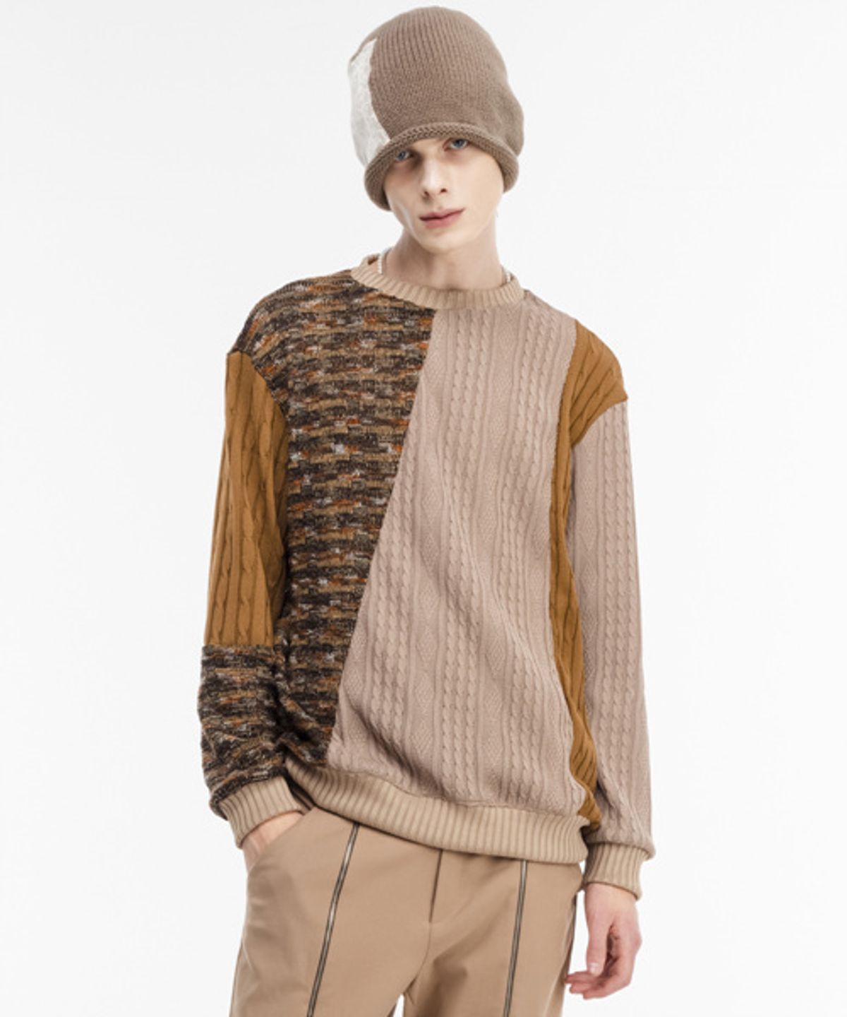 그레이티스트(THE GREATEST) Cutting Knit Brown