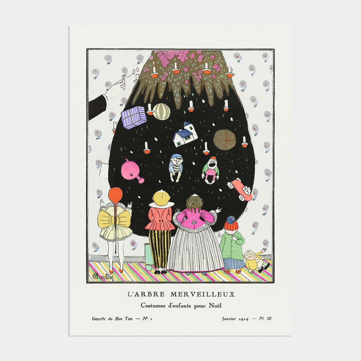 멜팅스튜디오(MELTING STUDIO) 조이 윈터 크리스마스 인테리어 포스터 / 01 French Christmas Decor