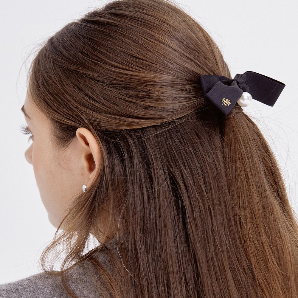 ☆TATIANA☆ Pearl Ribbon Hair pin HB2205 MUSINSA | TATIANA Pearl Ribbon Hairpin HB2205