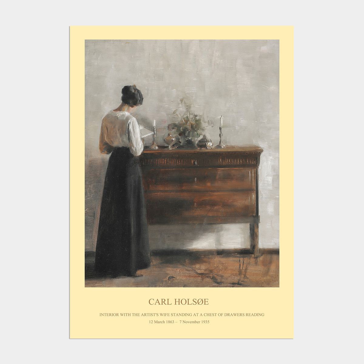 멜팅스튜디오(MELTING STUDIO) 조이 윈터 크리스마스 인테리어 포스터 / 07 Carl Vilhelm Holsoe The Artist’s Wife