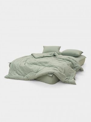 논더스트 워싱 라이트 그린 차렵이불 SS/Q/K