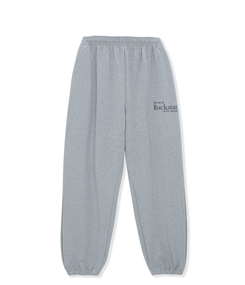 Smile Rockstar Sweatpants (Grey/Black)