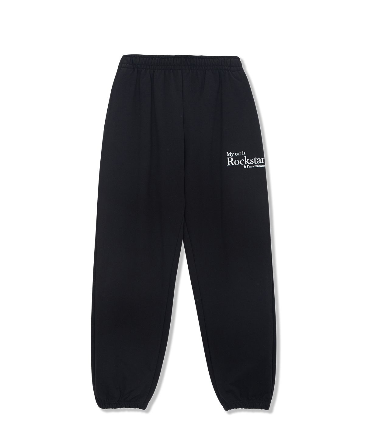 조거쉬(JOEGUSH) Smile Rockstar Sweatpants (Black/White)