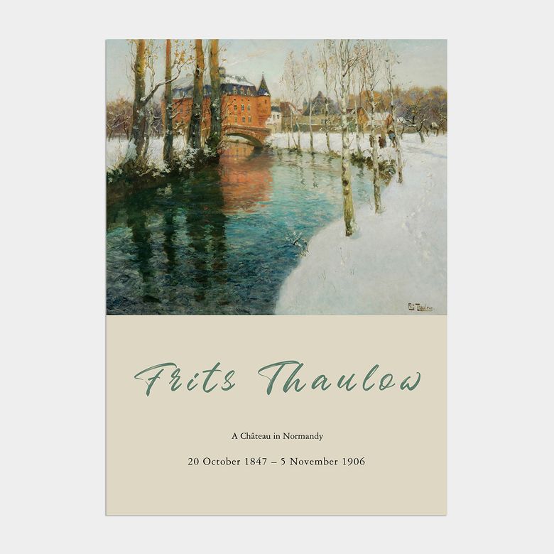조이 윈터 크리스마스 인테리어 포스터 / 13 Frits Thaulow A Château in Normandy
